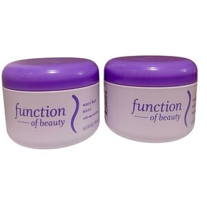 2x Function of Beauty Wavy Hair Mask 6.5 Fl Oz each Hair Conditioning Vegan New